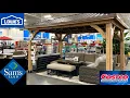 COSTCO LOWE S SAM S CLUB PATIO FURNITURE GAZEBOS CHAIRS SHOP WITH ME SHOPPING STORE WALK THROUGH