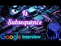 Is Subsequence LeetCode 392 C Java Python Recursive and Iterative 100 Watch complete
