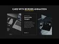 CSS Responsive Card Hover Effect With Border Animation Card Hover Effects