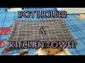 Repurpose old clothes How to sew hot pad pot holder Sew kitchen towel