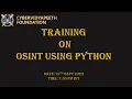 OSINT USING PYTHON