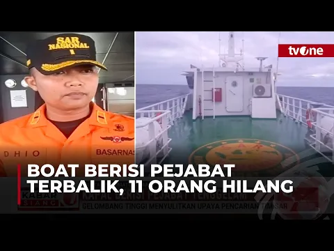 Kapal Boat Berisi Pejabat Tenggelam, 1 Orang Masih dalam Proses Pencarian