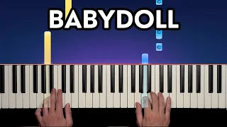 Dominic Fike - Babydoll - Easy Piano Tutorial