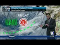 Rain returns Friday-Saturday Break on Sunday with more Mountain Snow