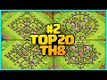 New Best Th8 base link Base Top20 With Link Clash of Clans - best base th 8 defense