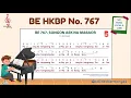 Download Lagu BE 767 | SONGON AEK NA MABAOR | Not, Musik, Lirik \u0026 Vocal | Buku Ende HKBP Nomor 767