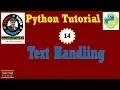 String Text Handling Python Tutorial String Operator Slice Methods Functions