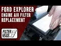 How to Replace Engine Air Filter 2012 Ford Explorer V6 3 5L