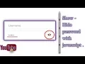 Show Hide Password with Javascript Computer skill