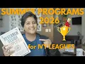 Best Summer Programs for High School Students to get into Ivy Leagues