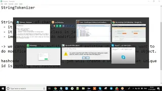 String StringBuffer StringBuilder StringTokenizer