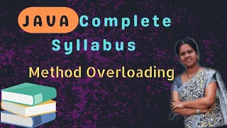 Method overloading in java 18 JAVA COURSE in telugu