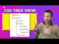 Pure CSS tree view with custom tree icons