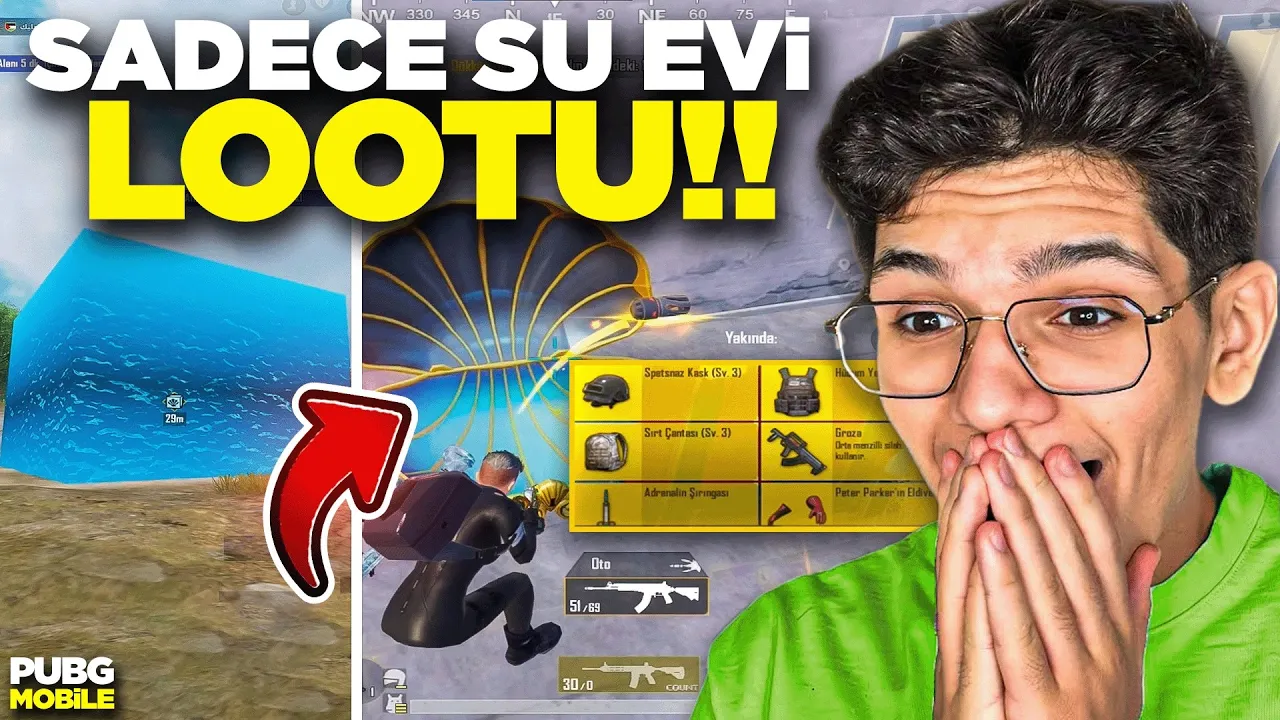 SADECE ÖZEL SU EVİ LOOTLARIYLA WİN ALMAK! - PUBG MOBİLE