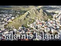 Lagu Salamis Island (Salamina), Greece - by drone [4K]. #salamina
