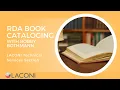 RDA Book Cataloging with Bobby Bothmann