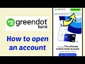 How to open a green dot account online Apply for Green Dot bank Open USA Saving Bank