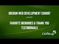 Oberon Cohort Thank You and Favorite Memories Nov 2021