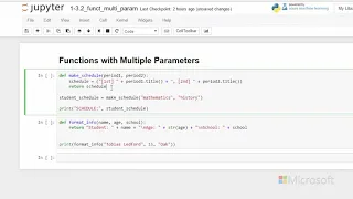 Multi-Parameter Functions - Introduction to Python Absolute Beginner Module 2 5