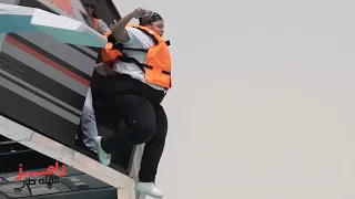 سقوط مرعب ورد فعل عنيف لـ ويزو مع رامز جلال في رامز عقله طار 