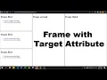Frame in HTML Frame with Target Attribute HTML frame Tag For Beginners in Hindi