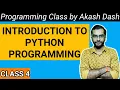 Class 4 - Introduction to Python Programming What is Python Programming in Hindi