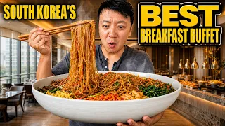 INSIDE the MOST EXPENSIVE All You Can Eat KOREAN BREAKFAST BUFFET in Seoul South Korea