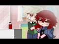 Bakugou helping Kirishima dye his hair KRBK Mini skit