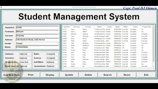 How to Create a Student Database Management System with MySQL and Treeview in Python - Part 3 of 3