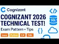 Cognizant Technical Assessment 2026 Complete Exam Pattern Tips Java Python C SQL