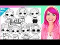 Coloring L O L Surprise Dolls Coloring Pages It Baby Fyre Beats DJ Luxe Shapes Miss Punk