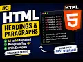 HTML Tutorial for Beginners HTML Headings Paragraph Tag Explained