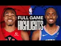 RAPTORS at 76ERS FULL GAME HIGHLIGHTS November 8 2025
