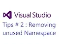 Visual Studio Tips 2 Removing unused Namespace