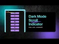 Dark Mode Scroll Progress Bar Tutorial Pure CSS Minimal JavaScript No Talking