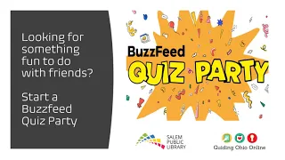 Start a Buzzfeed Quiz Party with Friends