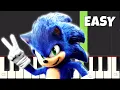 Download Lagu Sonic The Hedgehog 2 - Stars In The Sky EASY Piano Tutorial - Kid Cudi