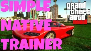 GTA V PC Simple Native Trainer Mod Spawn Cars Simple Trainer Mod Script Hook Mod Download 
