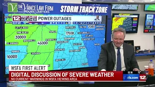 WSFA tracking severe weather March 2026
