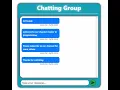 How to create a chatting group website in html css js and php