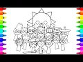 Incredibox Sprunki New Coloring Pages How to Color All Characters