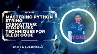 Mastering Python String Formatting Effortless Techniques for Sleek Code