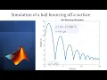 Simulation of a ball bouncing off a surface in MATLAB MATLAB Tutorials for Mechanical Engineers