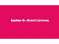 JavaScript In Tamil - Session 10 Event Listeners