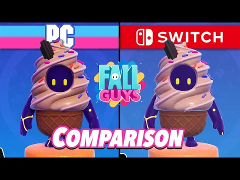 Fall Guys - Graphics Comparison! (Switch vs PC)