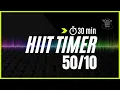 30 min of 50 sec work with 10 rest with energetic dance Music Mix 62
