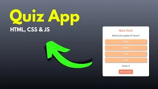 ASMR program - Quiz App create in HTML CSS JS programming No Talking