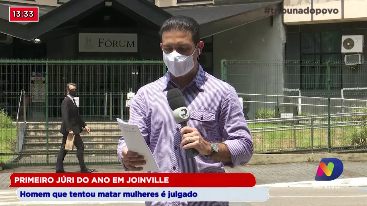 Primeiro Júri do ano em Joinville: Homem que tentou matar mulheres é julgado