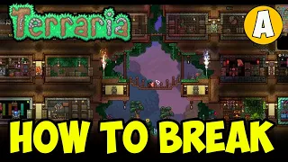 Terraria How to break dirt walls EASY