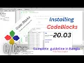 How to download and Install Code Blocks for Windows 11 program run in codeblocks tutorial